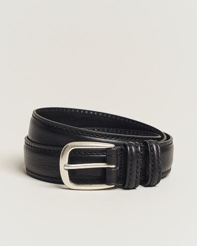 Herr |  | Anderson's | Grained Leather Belt 3 cm Black