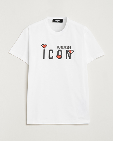 Herr | Dsquared2 | Dsquared2 | Cool Fit Heart Icon Tee White