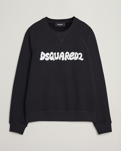 Herr | Luxury Brands | Dsquared2 | Cool Fit Crew Neck Sweatshirt Black