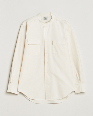 Herr | Avdelningar | Kamakura Shirts | Vintage Ivy Band Collar Shirt Beige