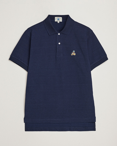 Herr | Japanese Department | Kamakura Shirts | Vintage Ivy Short Sleeve Polo Navy