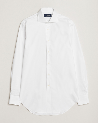 Herr | Oxfordskjortor | Kamakura Shirts | Slim Fit Royal Oxford Spread Shirt White