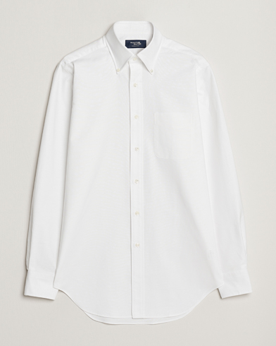 Herr | Oxfordskjortor | Kamakura Shirts | Slim Fit Oxford BD Shirt White