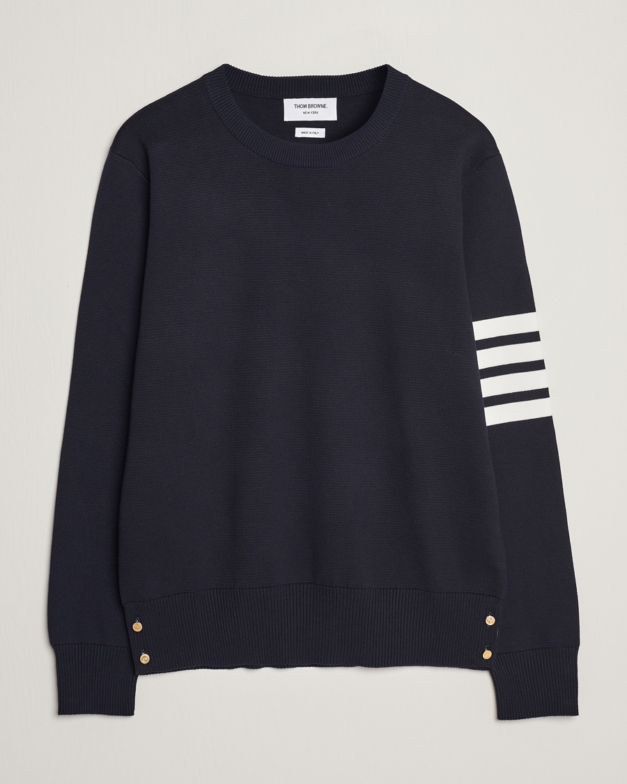 Herr | Pullover rundhals | Thom Browne | Milano Stitch Crew Neck Navy