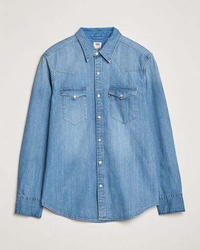 Herr | Jeansskjortor | Levi's | Barstow Western Standard Shirt Light Blue