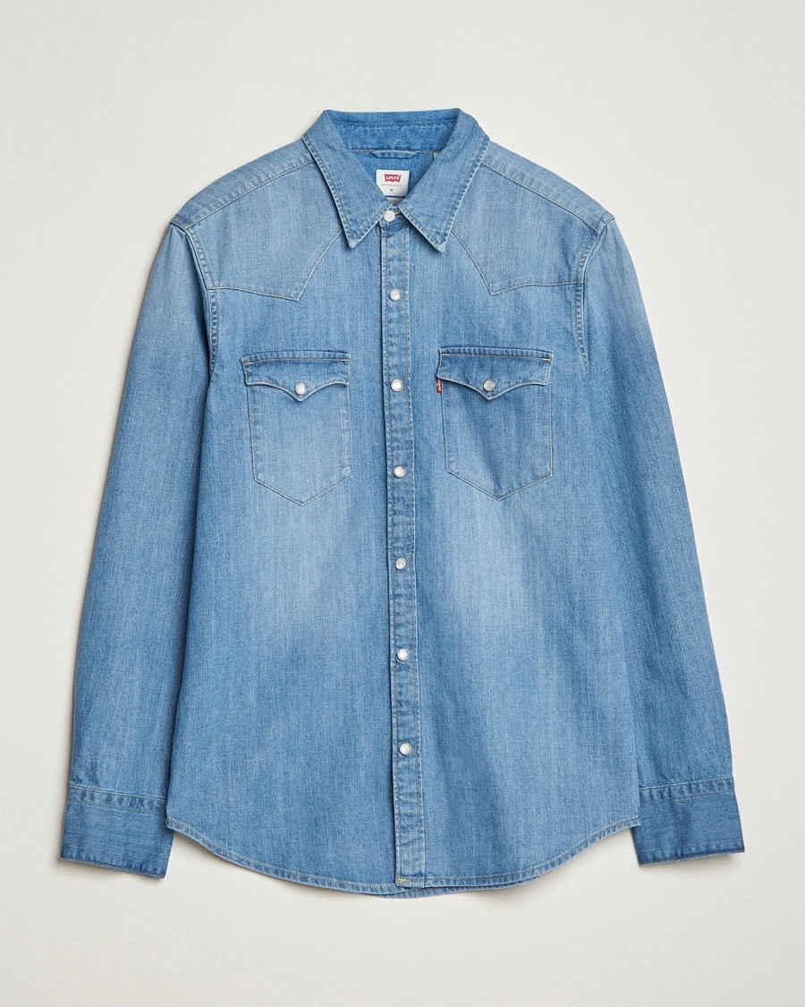 Herr | Kläder | Levi's | Barstow Western Standard Shirt Light Blue