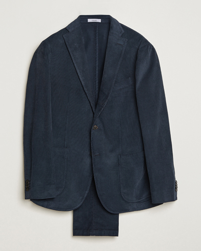 Herr | Kostymer | Boglioli | K Jacket Baby Corduroy Suit Navy