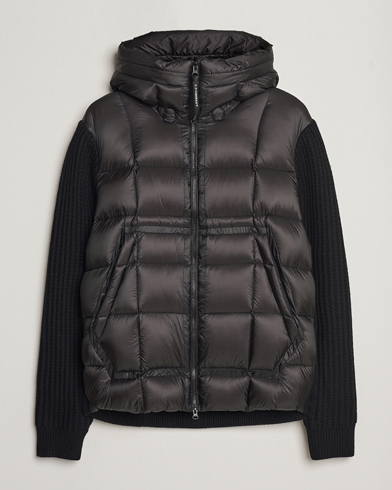 Herr | C.P. Company | C.P. Company | Merino Wool Padded Hybrid Hood Jacket Black