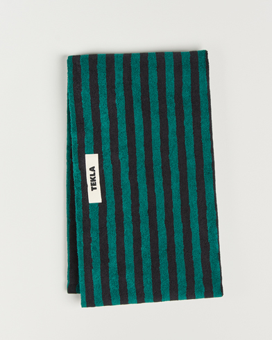 Herr | Textilier | Tekla | Organic Terry Beach Towel Ivy Stripes