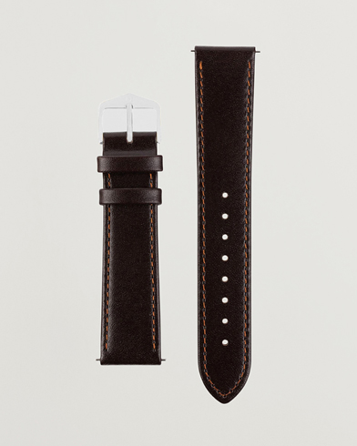 Herr | Klockarmband | HIRSCH | Osiris Calf Leather Watch Strap Brown