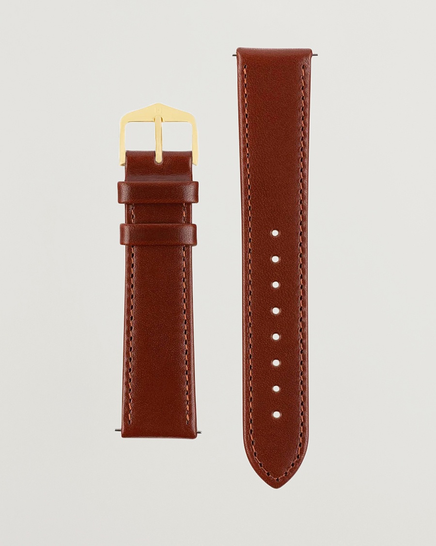 HIRSCH Osiris Calf Leather Watch Strap Mid Brown – Brun