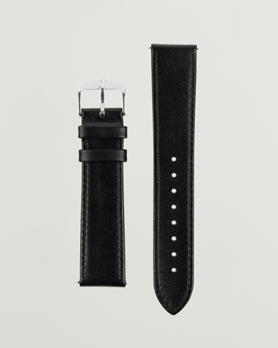 Herr | Klockarmband | HIRSCH | Osiris Calf Leather Watch Strap Black