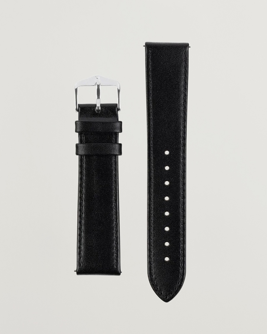 HIRSCH Osiris Calf Leather Watch Strap Black – Svart