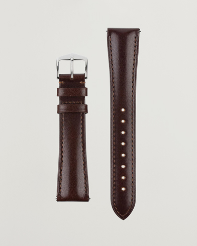 Herr | Klockarmband | HIRSCH | Siena Tuscan Leather Watch Strap Brown