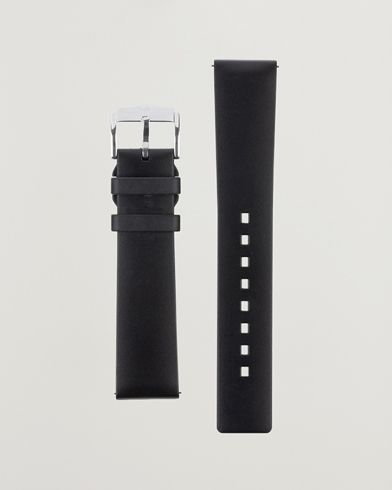 Herr | Klockarmband | HIRSCH | Pure Natural Rubber Watch Strap Black