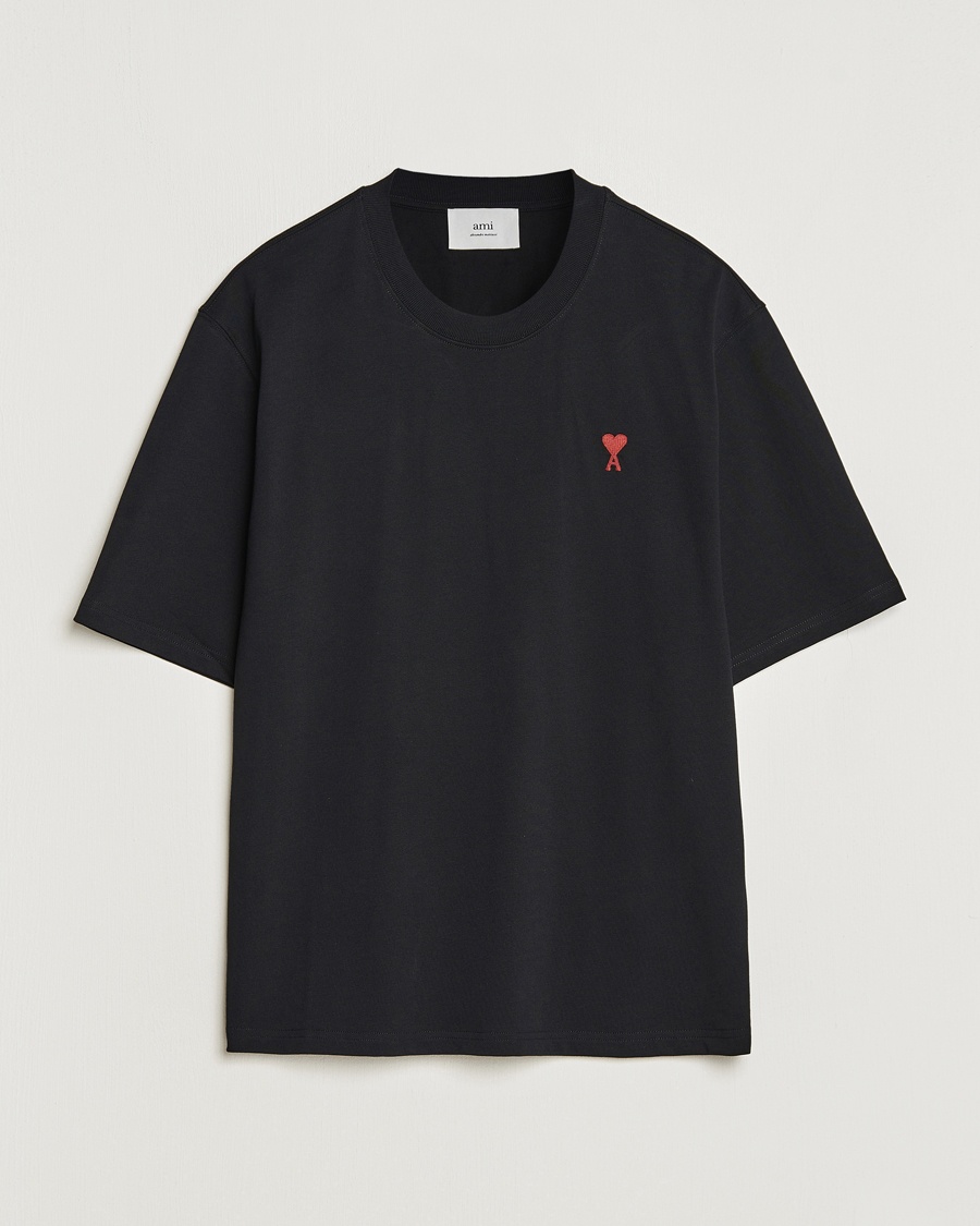 Herr | | AMI | Heart Logo T-Shirt Black