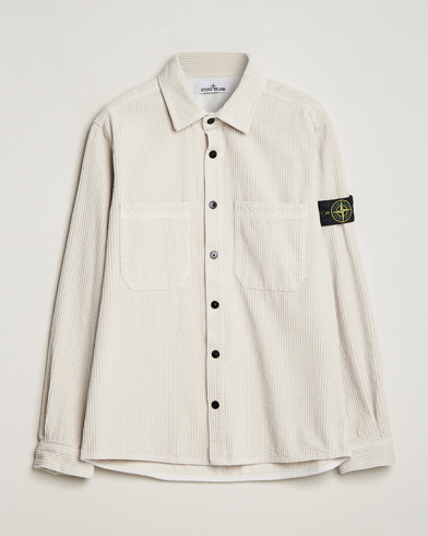 Herr | Nya varumärken | Stone Island | Garment Dyed Corduroy Overshirt Plaster