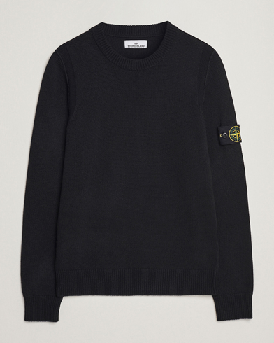 Herr | Tröjor | Stone Island | Knitted Lambwool Sweater Black