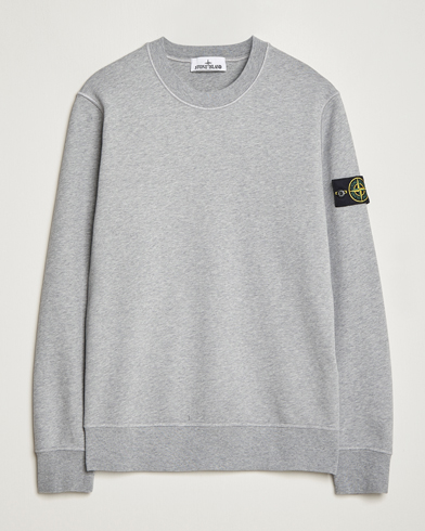 Herr | Tröjor | Stone Island | Garment Dyed Fleece Sweatshirt Melange Grey