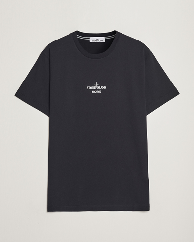 Herr | Svarta t-shirts | Stone Island | Garment Dyed Archivio T-Shirt Black