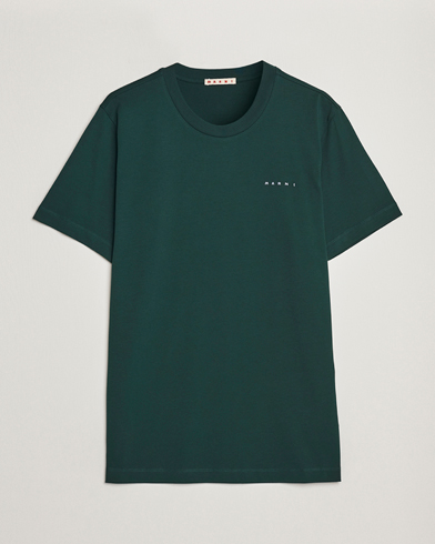 Herr | Marni | Marni | Logo Embroidered T-Shirt Spherical Green