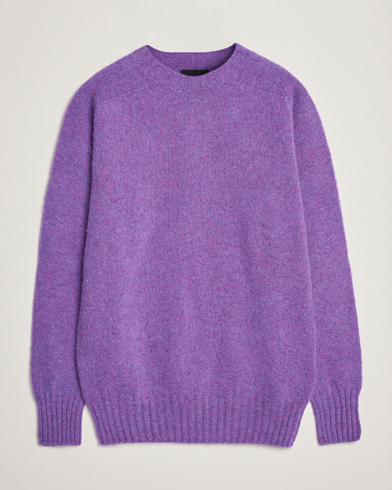 Herr | Stickade tröjor | Howlin' | Brushed Wool Sweater Purple Lover
