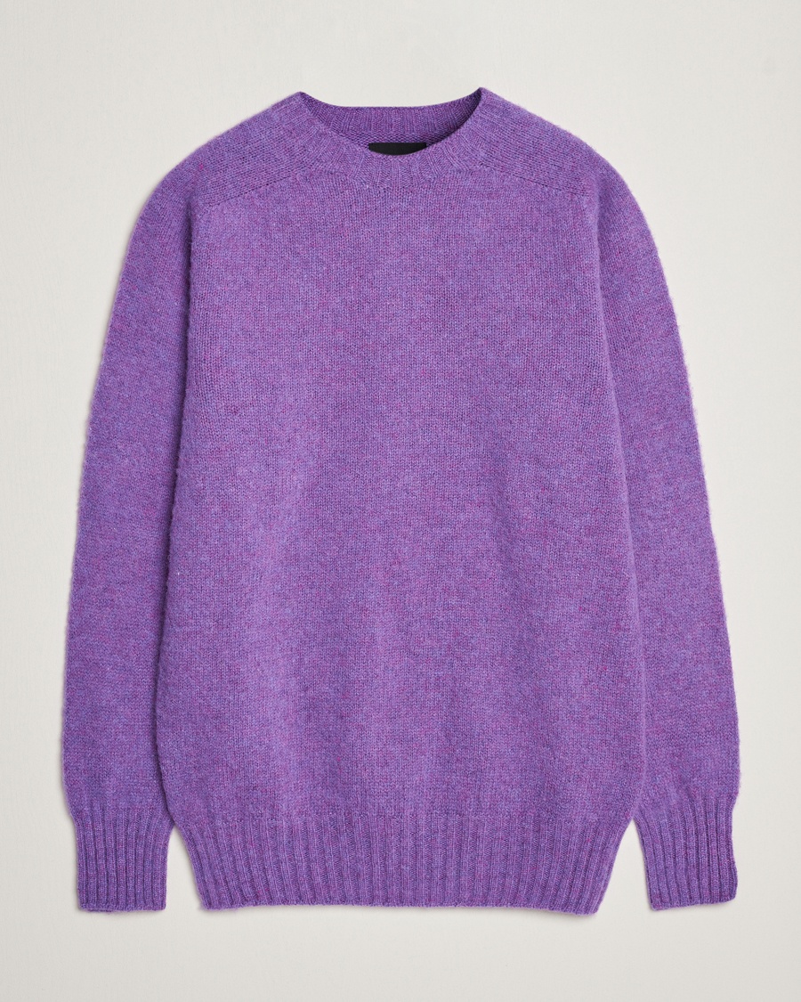 Herr | Howlin' | Howlin' | Brushed Wool Sweater Purple Lover