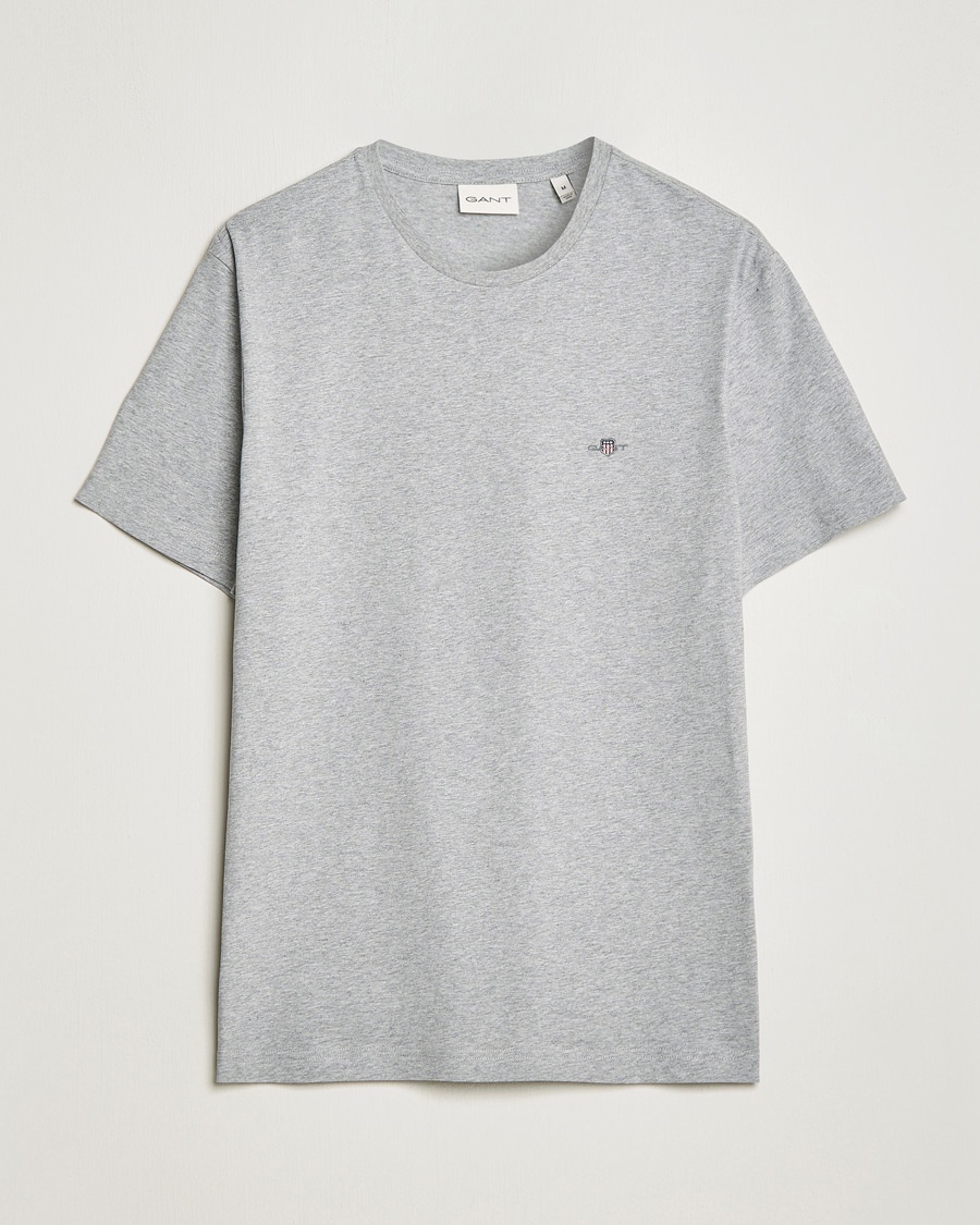 GANT The Original Solid T-Shirt Grey Melange