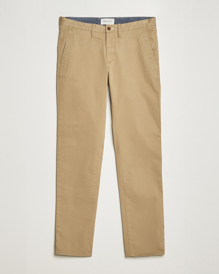Herr | GANT | GANT | Slim Fit Twill Chino Dark Khaki