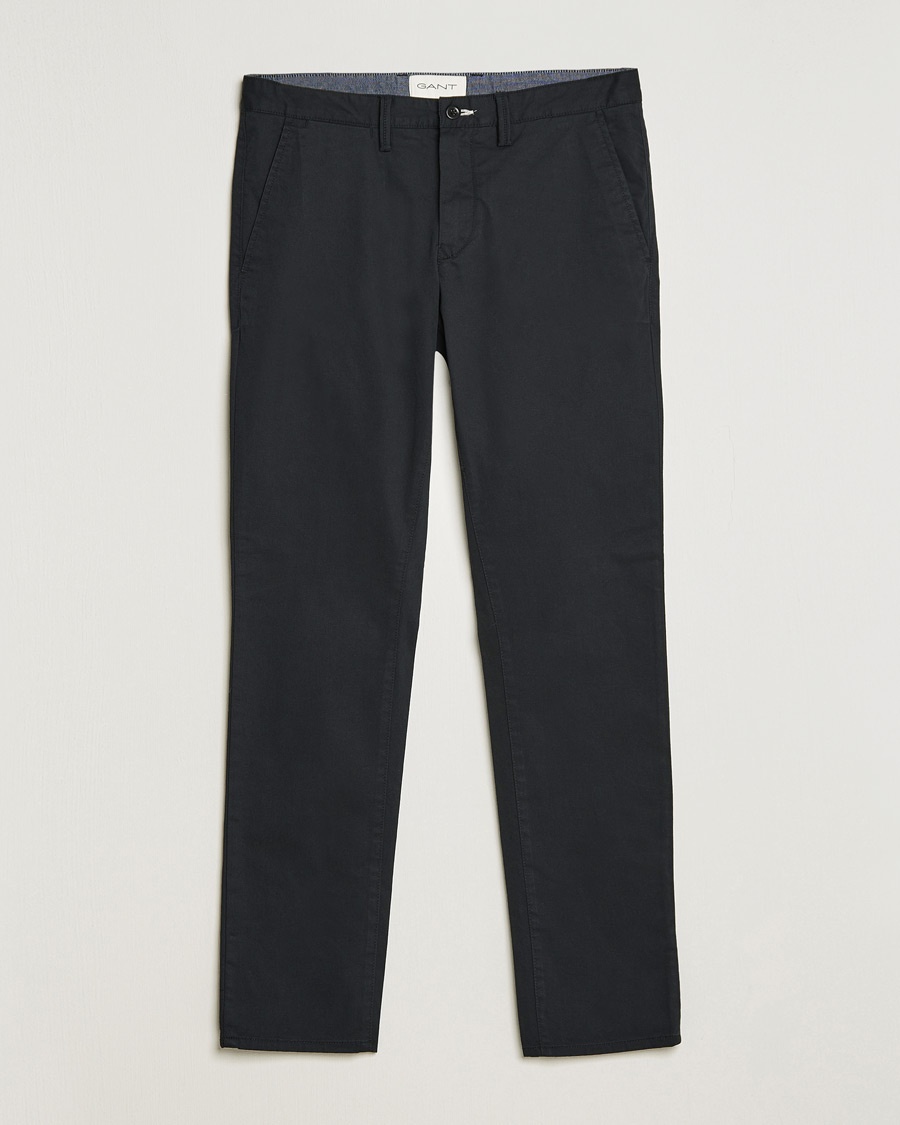 Herr | GANT | GANT | Slim Fit Twill Chino Black