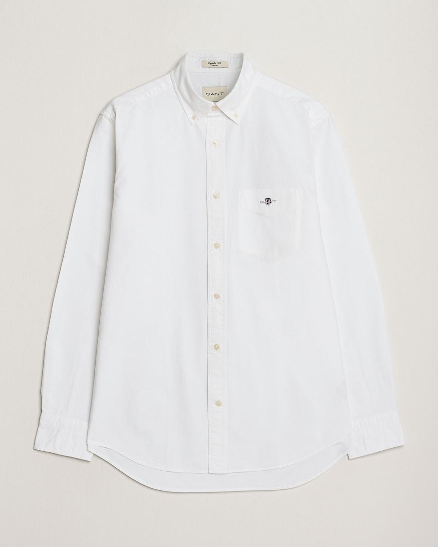 Gant Regular Fit Oxford Shirt White