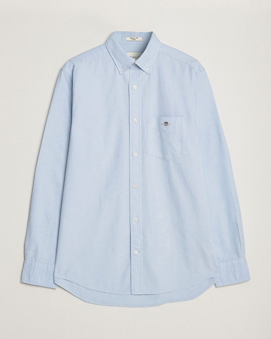 Gant Regular Fit Oxford Shirt Light Blue