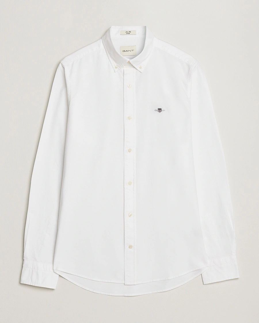 Herr | Skjortor | GANT | Slim Fit Oxford Shirt White