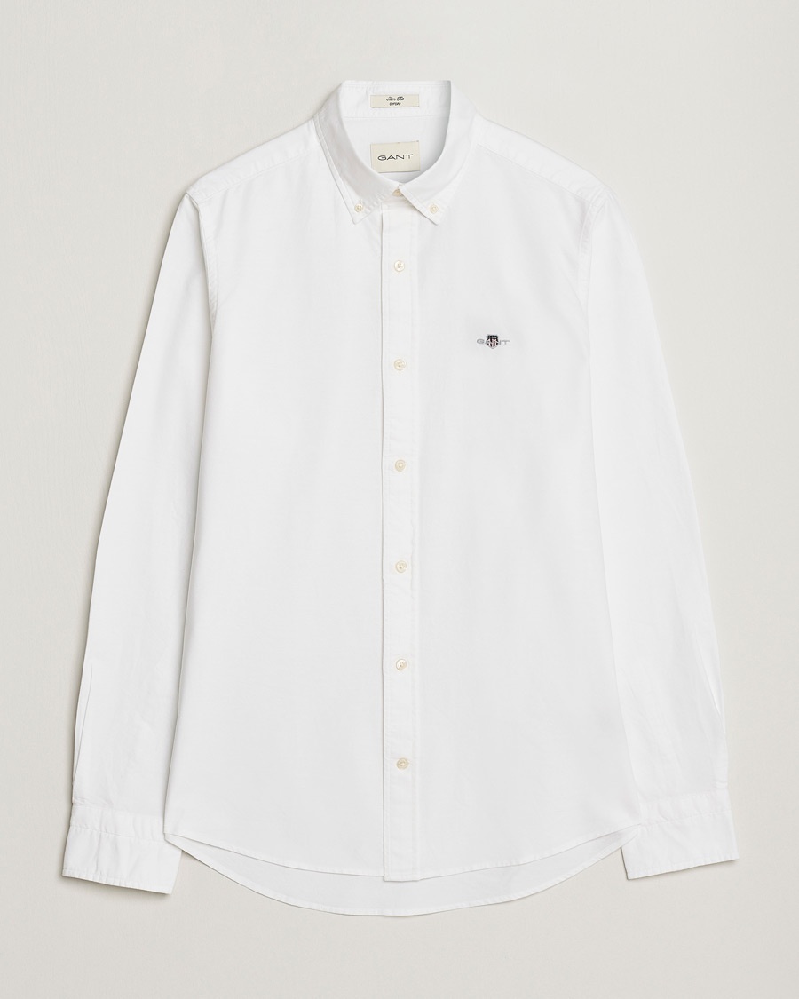Gant Slim Fit Oxford Shirt White