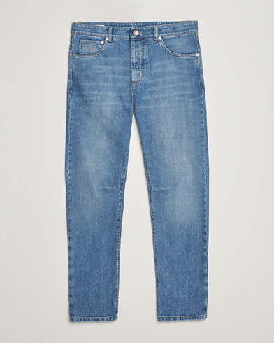 Herr | Relaxed fit | Brunello Cucinelli | Leisure Fit Jeans Medium Blue Wash