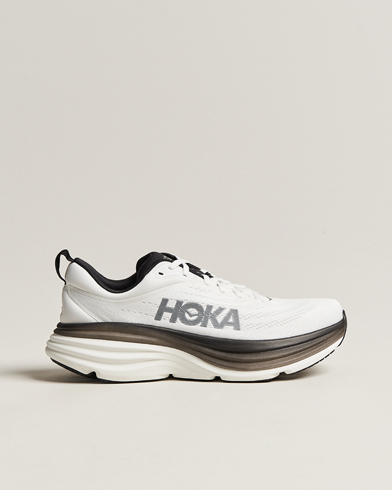 Herr | Svarta sneakers | Hoka One One | Hoka Bondi 8 White/Black