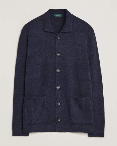 Herr |  | Zanone | Boucle Wool Chore Jacket Navy