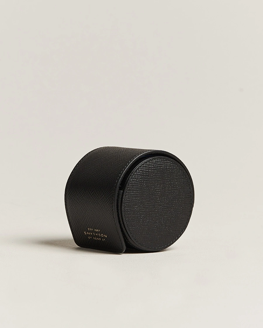 Herr | Klock- & smyckesetuin | Smythson | Panama Single Watch Roll Black