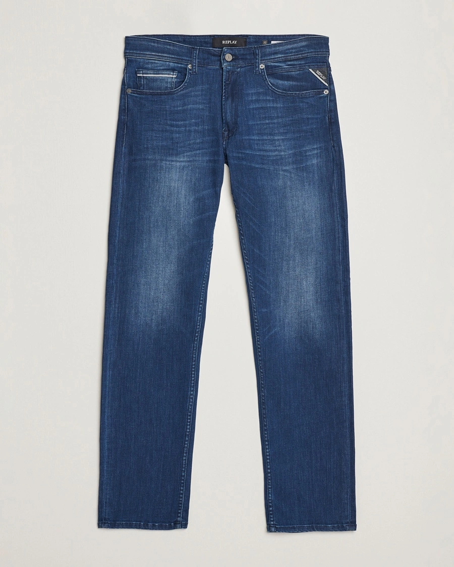 Herr | Slim fit | Replay | Grover Powerstretch Jeans Dark Blue