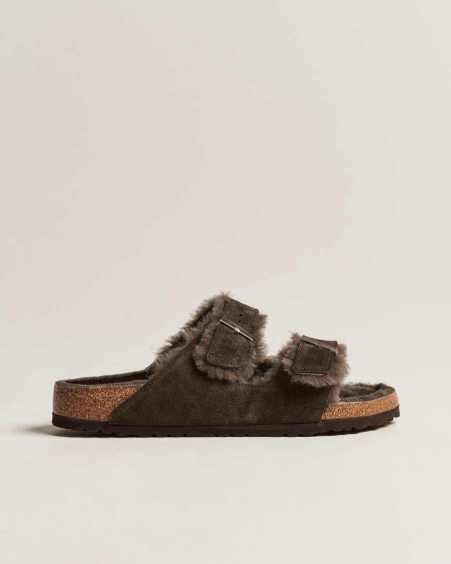 BIRKENSTOCK Arizona Classic Footbed Shearling Mocha Suede