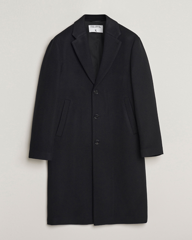 Herr | Wardrobe basics | Filippa K | London Wool Coat Black