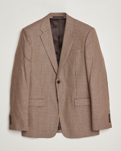 Herr | Kavajer | Filippa K | Wool Checked Blazer Beige/Brown