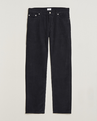 Herr | Manchesterbyxor | Filippa K | Straight Fit Garment Dyed Corduroy Pants Black