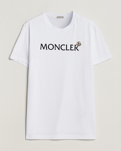 Herr | Kortärmade t-shirts | Moncler | Lettering Logo T-Shirt White