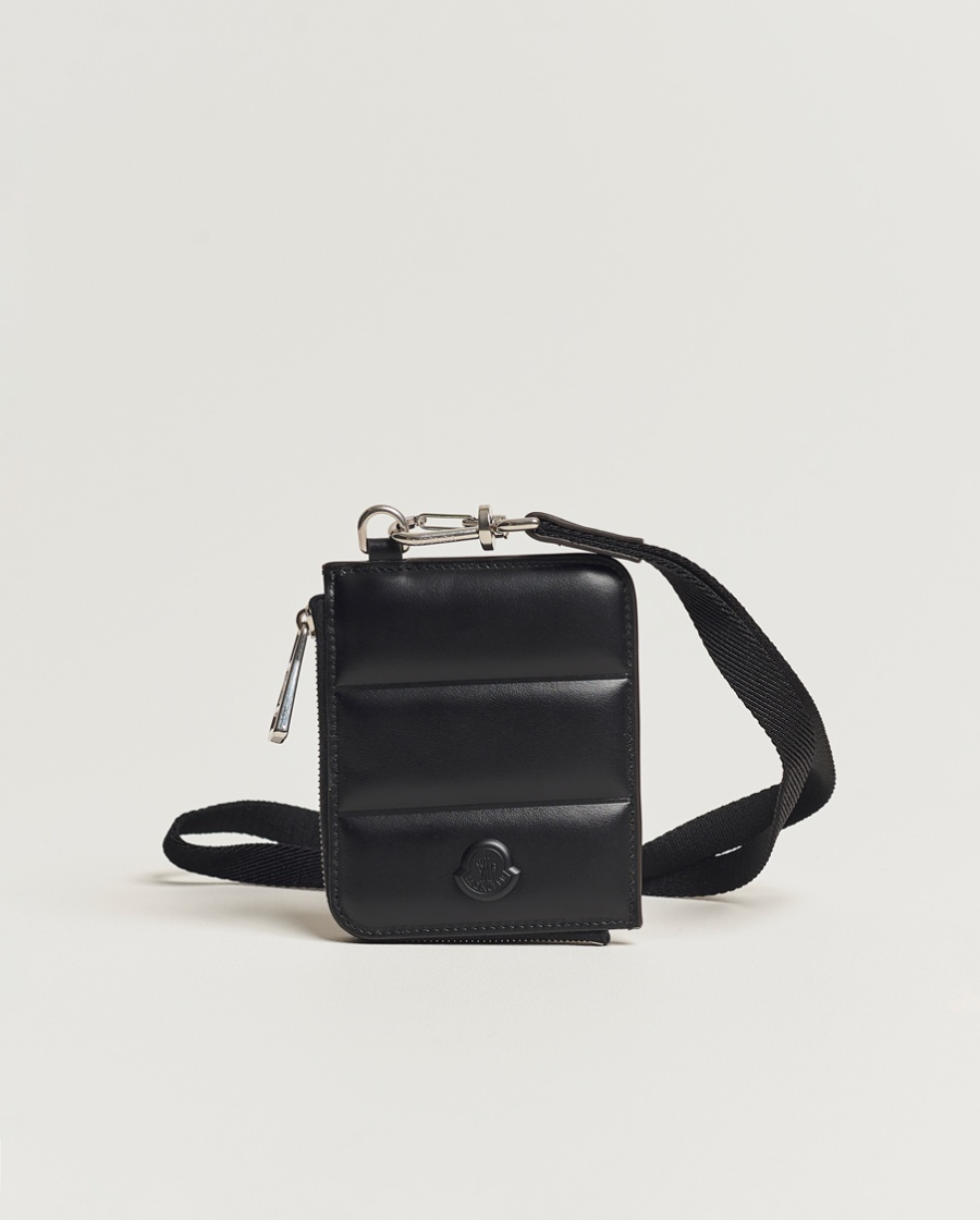 Herr | | Moncler | Strap Leather Wallet Black