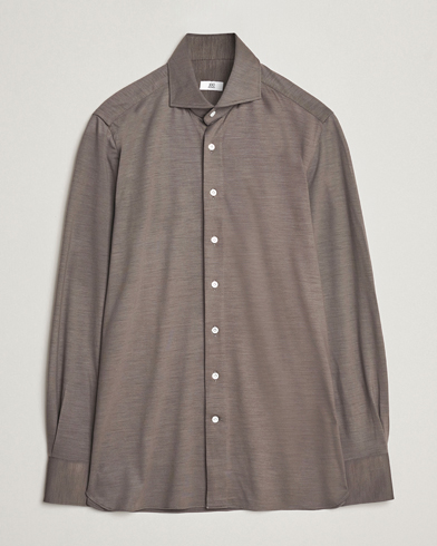 Herr | Skjortor | 100Hands | Wool Cut Away Shirt Green Grey