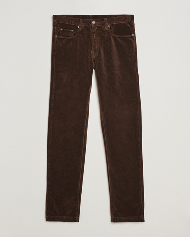 Herr | Manchesterbyxor | Massimo Alba | Regular Fit Velvet 5-Pocket Pants Chestnut