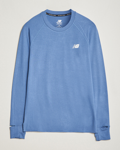 Herr | Långärmade t-shirts | New Balance | Running Q Speed Jacquard Long Sleeve T-Shirt Mercury Blue