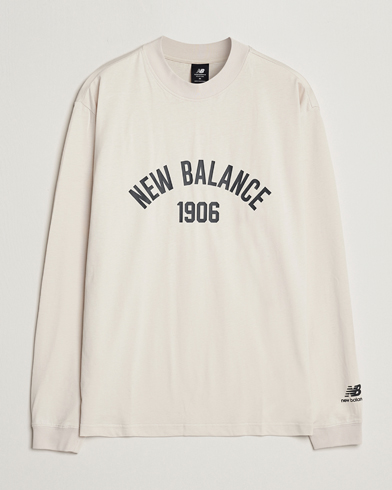 Herr | Långärmade t-shirts | New Balance | Varsity Sweatshirt Medium Grey