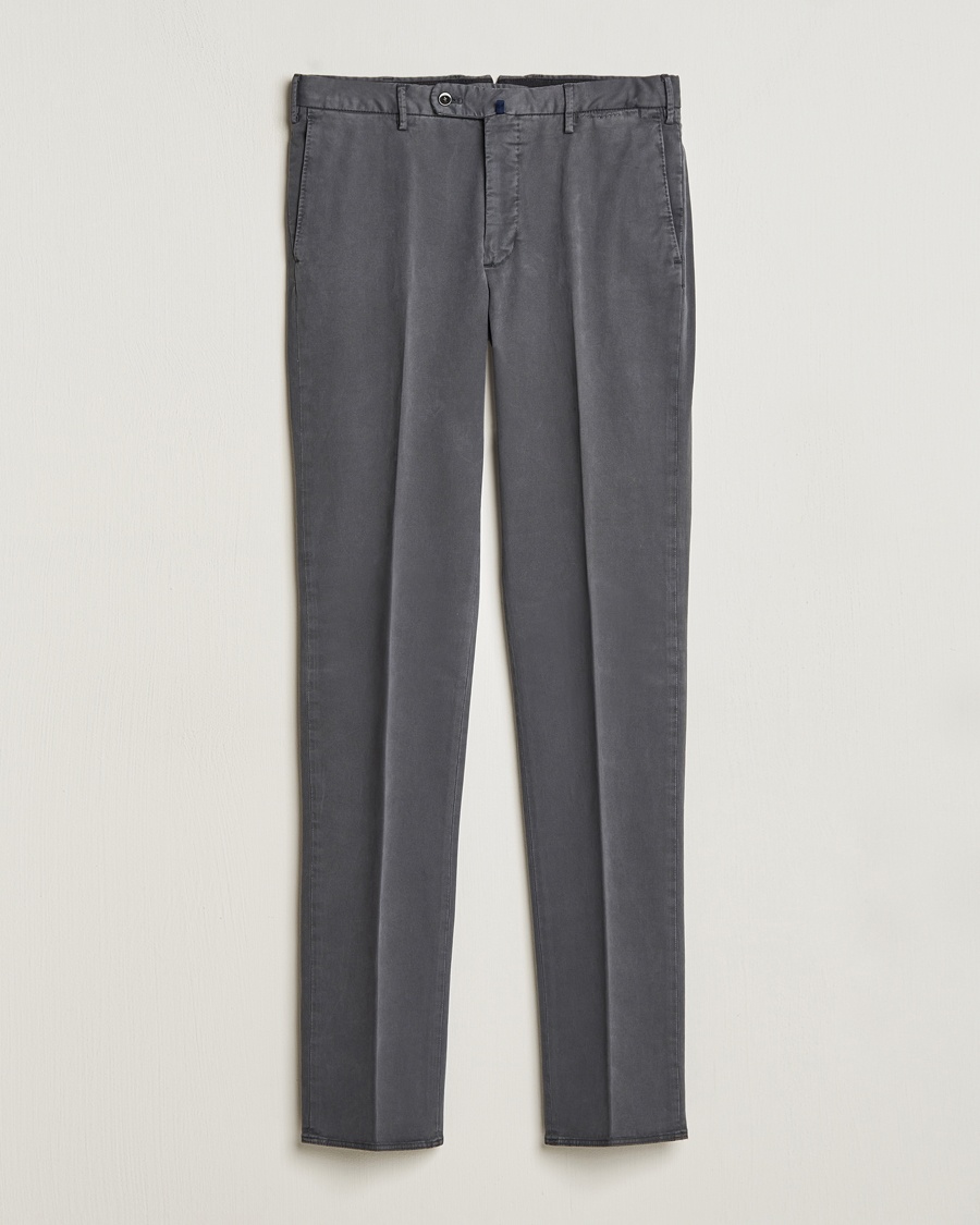 Herr | Incotex | Incotex | Regular Fit Cotton Chinos Dark Grey